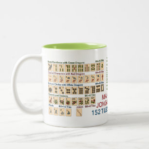 Mah Jongg American Tiles Zweifarbige Tasse