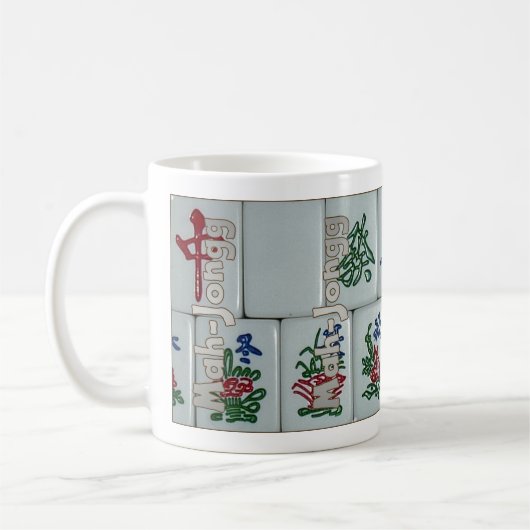 Mah-Jongg auf Fliesen (Set 6) Kaffeetasse (Links)