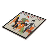 Mah Jongg Banner Neujahr Fliese (Seite)