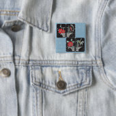 Mah Jongg Basket Brooch Button (Beispiel)