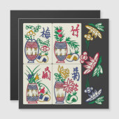 Mah Jongg Beauty Magnetkarte (Vorne/Hinten)