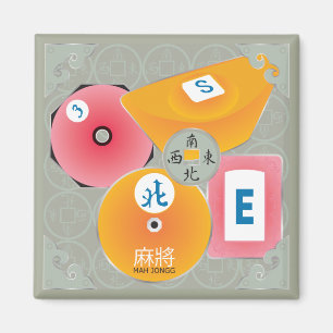 Mah Jongg Bettors Magnet
