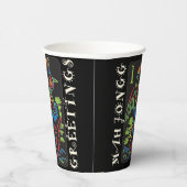 Mah Jongg Bird Greetings Paper Cups Pappbecher (Rechts)