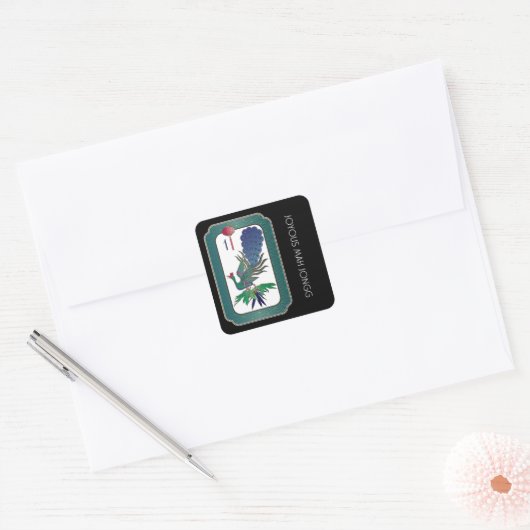 Mah Jongg Bird Holiday Stickers (Umschlag)