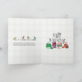 Mah Jongg Birds Card Dankeskarte (Innenseite)