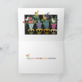 Mah Jongg Birds Grußkarte Karte (Innenseite)