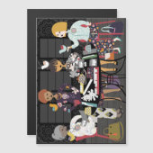 Mah Jongg Birds Magneteinladung (Vorne/Hinten)