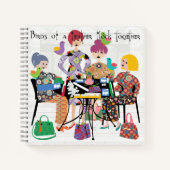 Mah Jongg Birds Notebook Notizblock (Vorderseite)