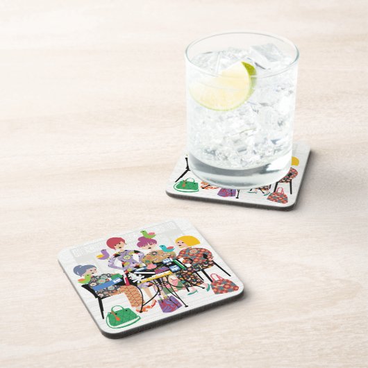 Mah Jongg Birds Plastic Untersetzer (Rechte Seite)