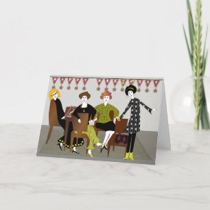 Mah Jongg Birthday Banner Card Karte