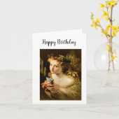 Mah Jongg Birthday Card Fairy Karte (Gelbe Blume)