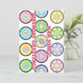 Mah Jongg Birthday Dots Karte (Stehend Vorderseite)