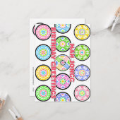 Mah Jongg Birthday Dots Karte (Vorderseite/Rückseite Beispiel)