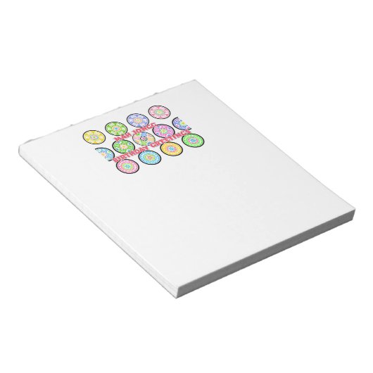 Mah Jongg Birthday Dots Notepad Notizblock (angewinkelt)