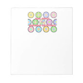 Mah Jongg Birthday Dots Notepad Notizblock (Vorderseite)