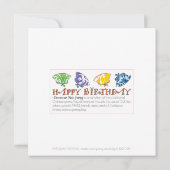 Mah Jongg Birthday Game Flat Card Einladung (Rückseite)