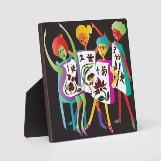 Mah Jongg Blume Dance Fotoplatte (Vorderseite)