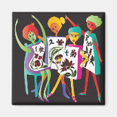 Mah Jongg Blume Dance Magnet (Vorne)