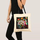 Mah Jongg Blume Dance Tote Bag Tragetasche (Vorderseite (Produkt))