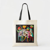 Mah Jongg Blume Dance Tote Bag Tragetasche (Vorne)