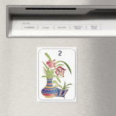 Mah Jongg Blume Magnet (In Situ (Geschirrspüler))