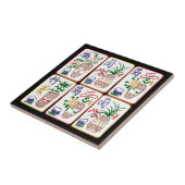 Mah Jongg Blume & One Circles Fliese (Seite)