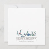Mah Jongg Blume Purse Flat Card (Rückseite)