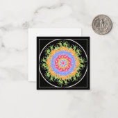 Mah Jongg Blume Small Card Mitteilungskarte (Vorderseite/Rückseite Beispiel)