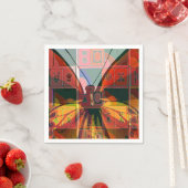 Mah Jongg Butterfly Napkins Serviette (Beispiel)