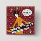 Mah Jongg C Hand Button (Vorderseite)