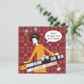 Mah Jongg C Hand Flat Card (Stehend Vorderseite)