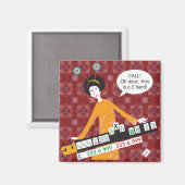 Mah Jongg C Hand Magnet (Vorderseite/Rückseite)