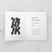 Mah Jongg Cake Birthday Card Karte (Innenseite)