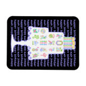 Mah Jongg Cake Birthday Magnet (Horizontal)