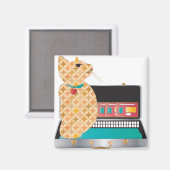 Mah Jongg Cat Magnet (Vorderseite/Rückseite)