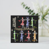 Mah Jongg Charleston Birthday Flat Card (Stehend Vorderseite)