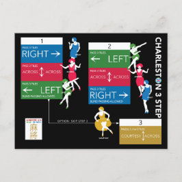 Mah Jongg Charleston Chart Card Card Postkarte