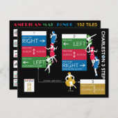 Mah Jongg Charleston Chart Card Card Postkarte (Vorne/Hinten)