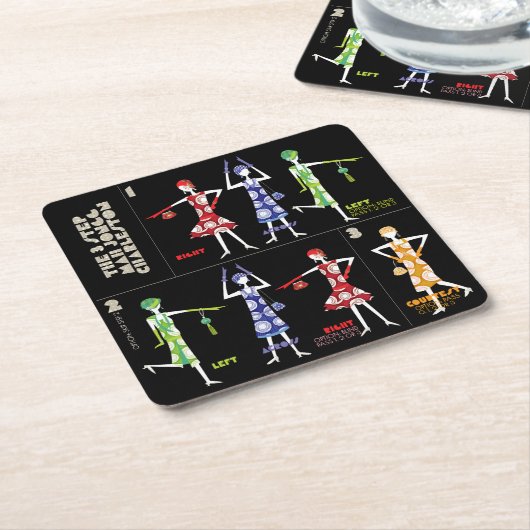 Mah Jongg Charleston Untersetzer (angewinkelt)