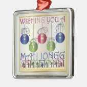 Mah Jongg Christmas Bettors Ornament (Links)