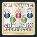 Mah Jongg Christmas Bettors Stickers<br><div class="desc">Feiern Sie die Weihnachtszeit mit diesen attraktiven Designs mit Bildern von Mah Jongg Fliesen: - Ornamente mit einem Punkt - Bettoren und Fliesen auf einem Rack - Vogel aus einer einzigen Bamplatte Verfügbar auf Leinensäcken,  Einladungen/Karten,  Geschenkboxen,  Schlüsselanhänger,  Magnete,  Quadrat Plakate,  Keramik Fliesen,  Plakate und vieles mehr.</div>