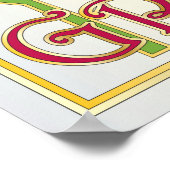 Mah Jongg Christmas One Bam Poster (Ecke)