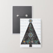 Mah Jongg Christmas Tree Button (Vorderseite/Rückseite)