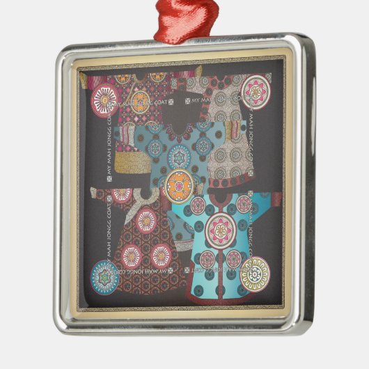 Mah Jongg Coat Ornament Aus Metall (Links)