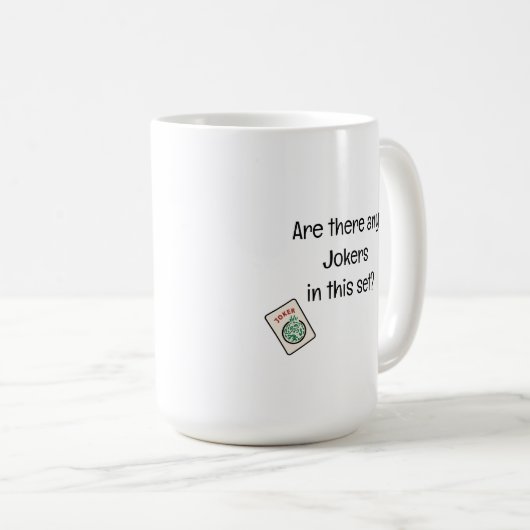 Mah Jongg Coffee Tasse, Mah Jongg Geschenk Kaffeetasse (VorderseiteRechts)