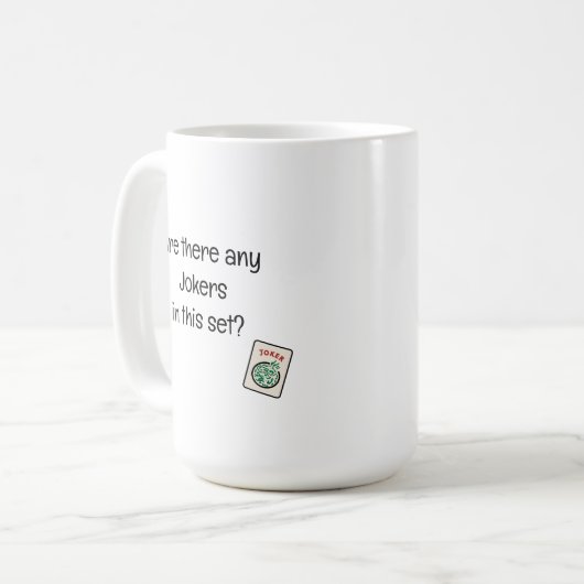 Mah Jongg Coffee Tasse, Mah Jongg Geschenk Kaffeetasse (Vorderseite Links)