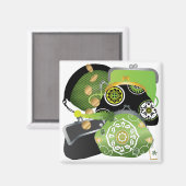 Mah Jongg Coin Purses Magnet (Vorderseite/Rückseite)