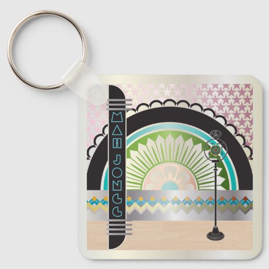 Mah Jongg Deko Schlüsselanhänger (Vorderseite)