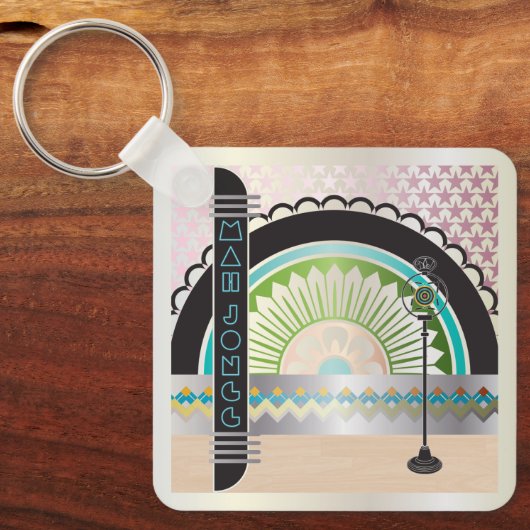 Mah Jongg Deko Schlüsselanhänger (Vorderseite)