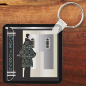 Mah Jongg Deko Schlüsselanhänger (Rückseite)